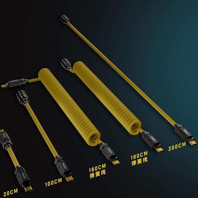 USB C 140 Вт Зарядный кабель Шнур зарядного устройства Видеовыход 8K@60 Гц USB 20 Гбит/с Провод для синхронизации данных для мобильного телефона Планшета Ноутбука
