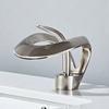 Creative Waterfall Style Single Handle Bathroom Faucet Brass Hot And Cold Sink Faucet for Bathroom Counter Basin