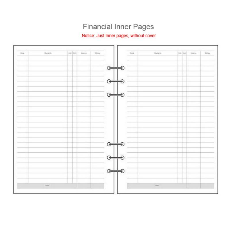 A5 A6 A7 Laser Notebook Planner Organizer Binder Books Journal Sketchbook Accessories Diary Office Supplies Notebook