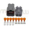4 Pin Car Ox/y-gen Sen/;SOR wat/erp/;ro/ofW Connector with Terminal 7222–6244–40 & 7123-6244-40, DJ70453A-6.3-11/21 4P(Male Female Plug,5 Sets)
