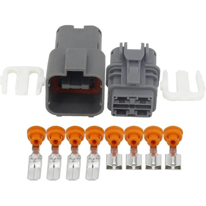 4 Pin Car Ox/y-gen Sen/;SOR wat/erp/;ro/ofW Connector with Terminal 7222–6244–40 & 7123-6244-40, DJ70453A-6.3-11/21 4P(Male Female Plug,5 Sets)