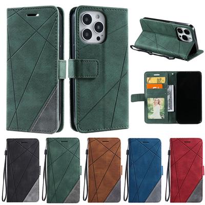Кожаный защитный чехол для iPhone 15 14 13 12 Mini 11 Pro Max X XR XS Max 7 8 6 6s Plus SE 2020 2022 чехол-кошелек с подставкой