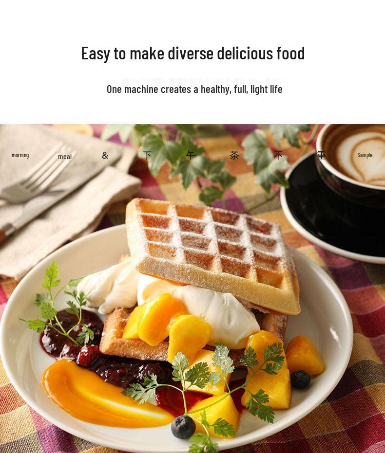 European Standard Electric Sandwich & Waffle Maker for Breakfast and Light Meals