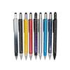 6-in-1 Multi-functional Tool Pen: Touchscreen Stylus, Double-ended Screwdriver, Ruler, Metal Ballpoint