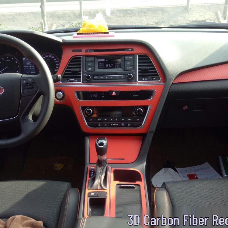 Carbon Fiber Gear Shift Decal for 2015-2017 Sonata (9th Gen) Interior