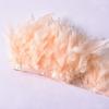 High-Quality Turkey Feather Edging, Colored Feathers, Fire Feather Edging For Weddings
