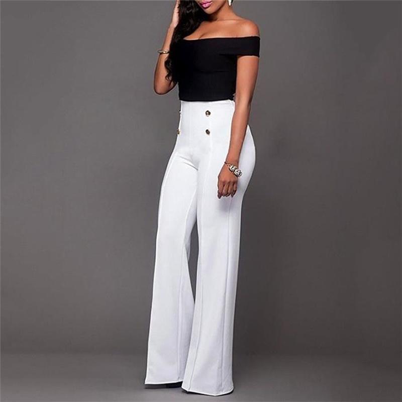 Женские повседневные широкие брюки больших размеров, эластичные брюки, женские расклешенные брюки, свободные брюки, брюки с высокой талией, женские прямые брюки