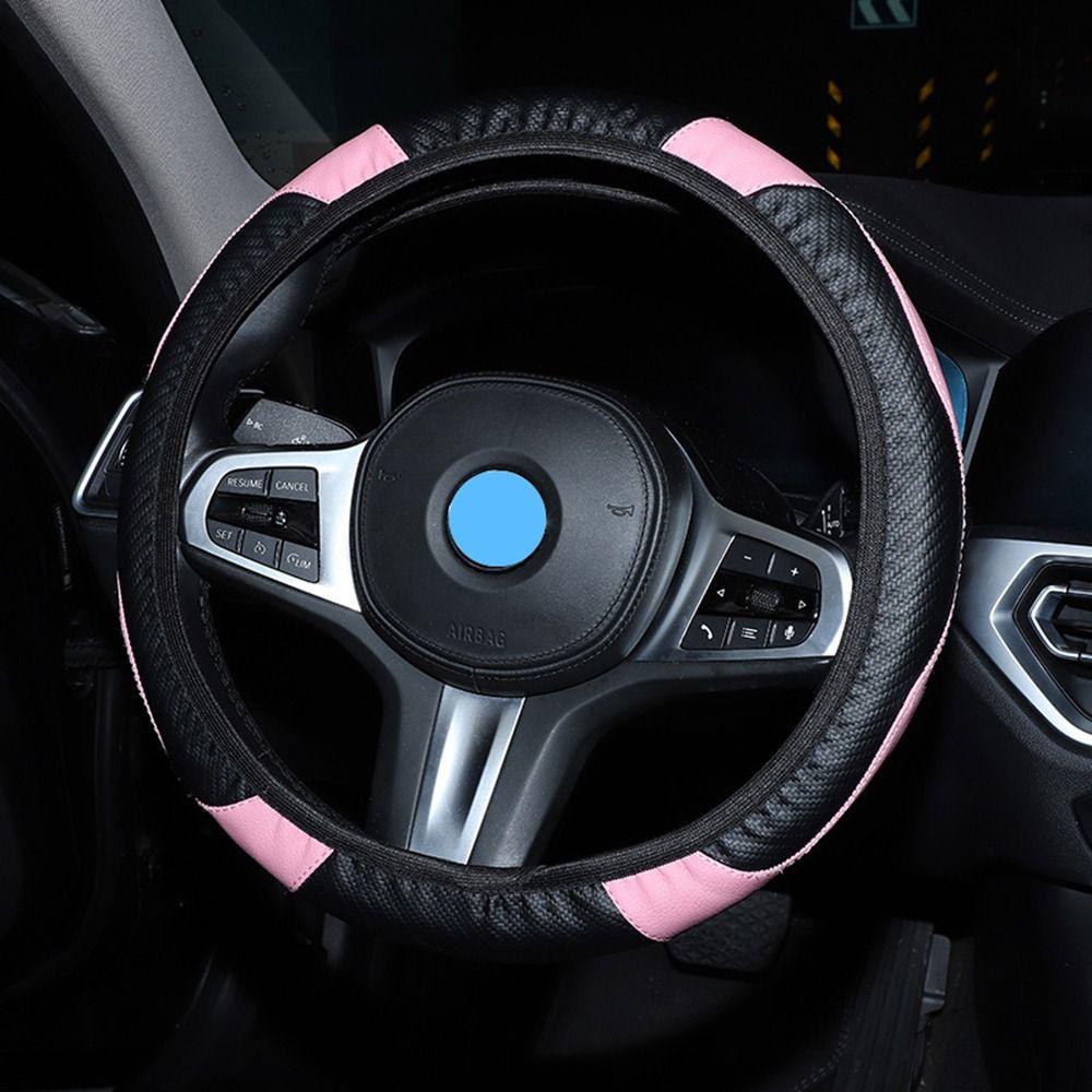 Дышащая защита рулевого колеса автомобиля из микрофибры, аксессуары для салона автомобиля внедорожник