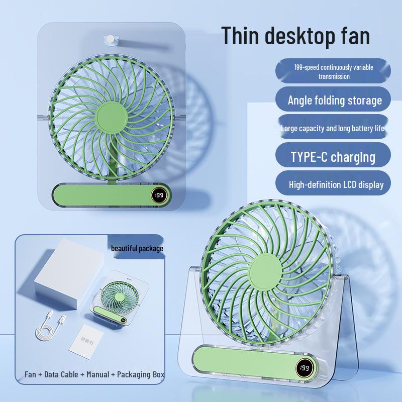 2026 Silent USB Rechargeable Clip-on Fan for Smart Home and Dorm Use