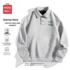 MINISO Men's American Trend Fleece Polo Sweatshirt