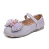 Обувь из кожи для девочек на вечеринку, свадьбу, модные детские туфли со стразами и бантом, детские туфли принцессы из мультфильмов