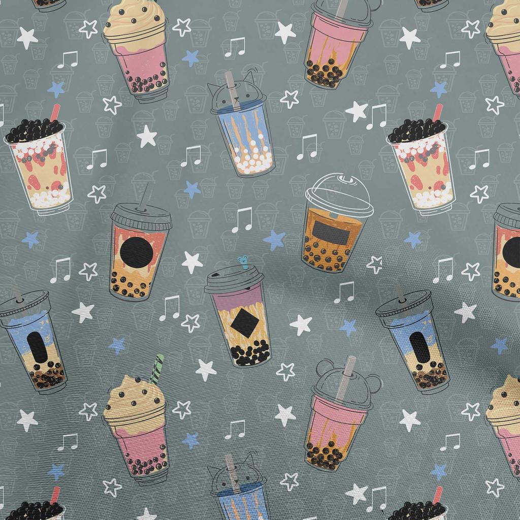 oneOone Хлопчатобумажная гибкая темно-бежевая ткань, материал для шитья мороженого, ткань с принтом в ярдах, 40 дюймов