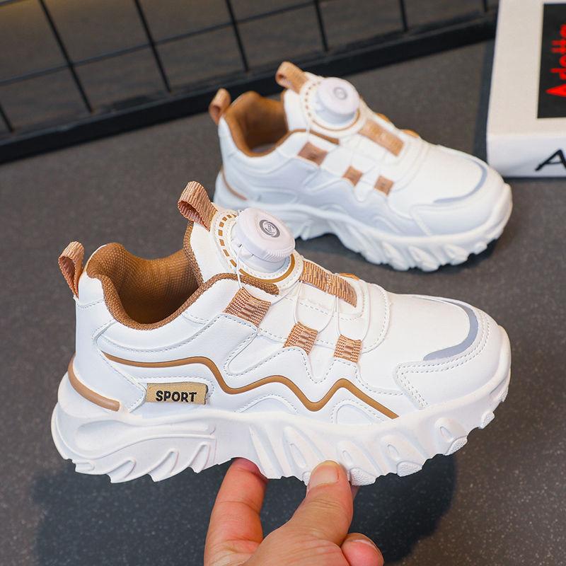 Обувь для девочек 2025 весна и осень новая детская универсальная легкая обувь папы маленькие белые туфли нескользящая спортивная обувь для мальчиков