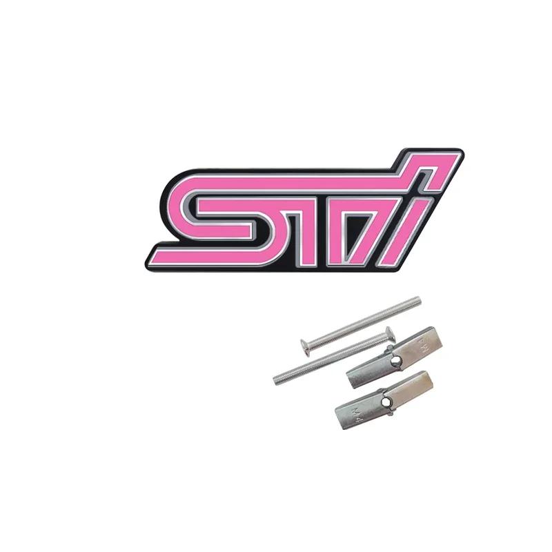3D Metal Car Front Grille Emblem Badge Sticker for Subaru STI Logo XV WRC WRX BRZ FORESTER IMPREZA LEGACY OUTBACK TRIBECA LEVORG Y17