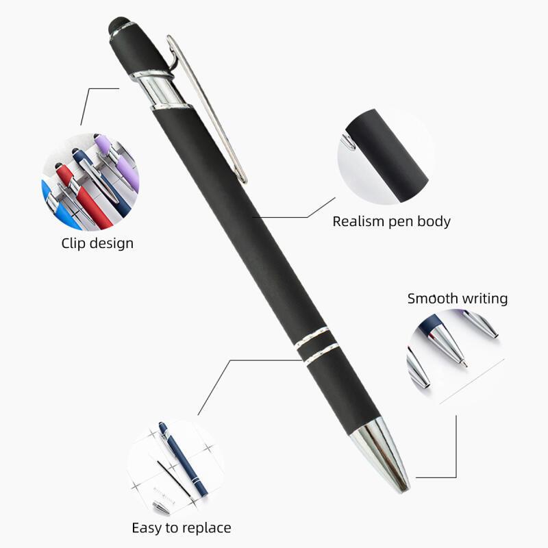 HdoorLink Универсальные 2 в 1 металлические стилусы с шариковыми ручками для iPhone Android Touch Screen Pen для всех емкостных экранов