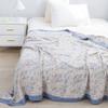 American Country Leisure Blanket Throw Soft Comfortable Summer Cool Quilt Bamboo Fiber Cotton Gauze Bedspread Sofa Blanket Cover