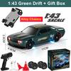 1/64 Or 1/43 Mini Drift Rc Car Remote Control Racing Vehicle With Led Lights Radio Controlled High Speed Car Desktop Toys