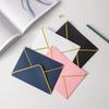 10Pcs Hot Stamping Envelope Golden Border Blanks V-Flap Design Envelope Greeting Cards Invitations Notes Envelopes