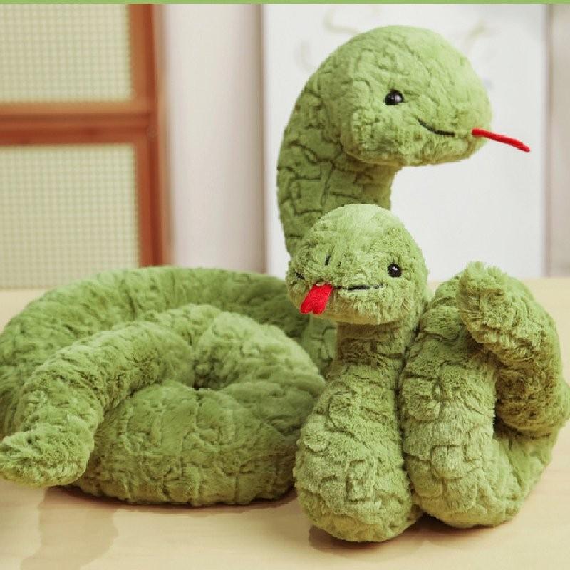 Adorable Stevie Snake Plush Toy Soft Green Comforting Cuddle Buddy