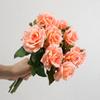 Увлажняющие розы, имитация цветов, декоративные украшения для дома, гостиной, искусственные цветы, реквизит для фотосъемки, ручной букет