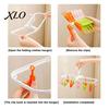 Compact Drying Solution Clothes Rack with 12 Clips, Heavy Duty Plastic Rotatable Portable Hanger Foldable Hanger, Anti-Slip Organizer for Underwear