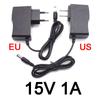 15V 1A 1000ma AC DC Power Supply Adapter Plug 15 Volt Converter For LED Strip Light CCTV Charger Switch 5.5mmx2.5mm US/EU