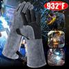 Cotton 932°F Grill Heat Resistant Flame Retardant Safety Glove Long Sleeve Welding Gloves BBQ Glove