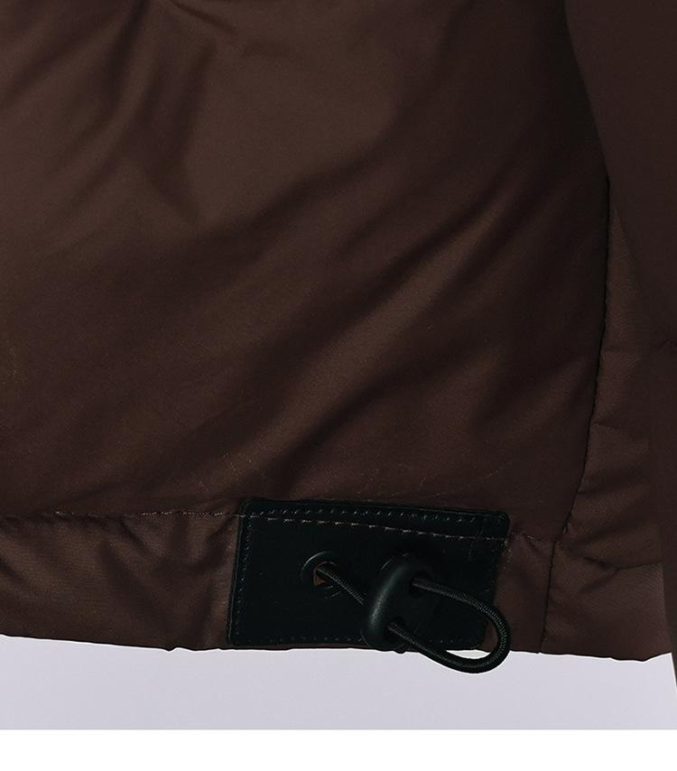 Women's Korean Style Hooded Petite Down Jacket - Short, Solid Color, Cold-Proof Coat for New Year