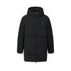White Classic Fashion Simple Warm Goose Down Comfortable Versatile Mid-Length Down Jacket Men Outerwear Black F11M543916FBK
