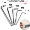 2Pcs Double-End 2-Way Mini Torx Screwdriver Spanner For Car Repair Machine Repair Torx Star Head Spanner Key Set Hand Tools