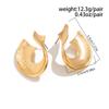 Ingemark 8 Styles Punk Gold Color Irregular Stud Earrings for Women Trend Vintage Geometric Piercing Earrings Party Jewelry Gift