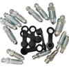 2/10Pcs Motorcycle Brake Caliper Oil Drain Deflation Screws M8 M10 With Rubber Cap For Caliper Air Bleed Nipple Bolts