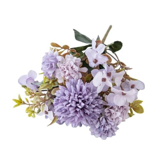 Имитация цветка без полива, декоративная прозрачная текстура, практичная цветочная композиция «сделай сам», художественная имитация цветка гортензии, домашний декор