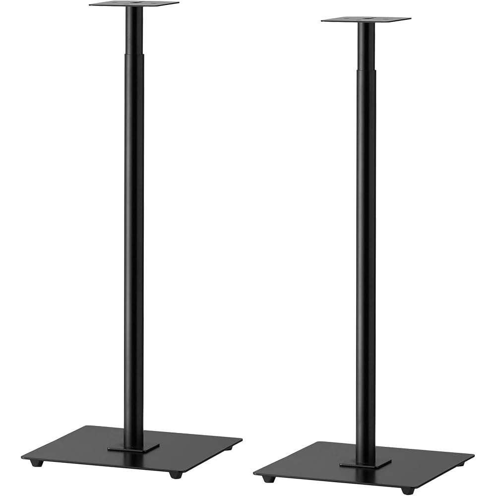 Hayami Kogyo Speaker Stands, Set of 2, Height Adjustable (60-100cm), Pole Type, SB-76