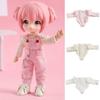3 Colors Bottom Shirt Tops Fashion Long/Short Sleeve Shirts for 1/11 ob11 Dolls For 1/12 Bjd Dolls