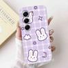 For Tecno Camon 40 Pro 5G Case Fashion Flower Cute Rabbit Soft Silicone Cover For Tecno Camon 40Pro 5G 6.78" Bumper Phone Cases