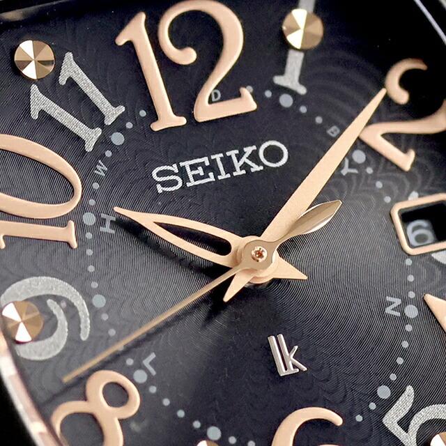 SEIKO Lukia Happy Collection Solar Сделано в Японии LUKIA Радиоуправляемые часы, Женские, Титан, Аналоговые, Черные, ( SSQW101)