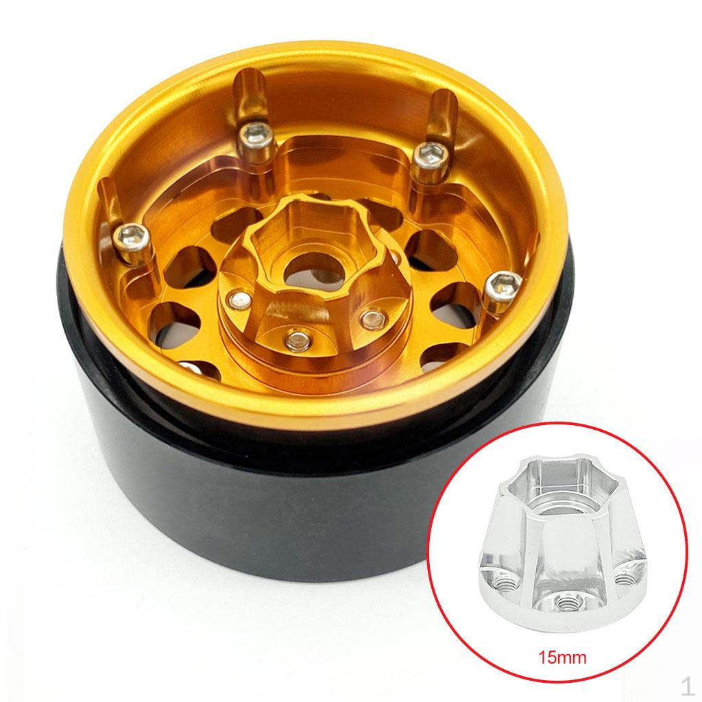 Hexagon Wheel Hubs Spare Parts Aluminum Alloy Modification Accessories Widening for RC Crawler
