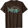 Cool Fish Shaped from Mountains Nature Scene Fishing TShirt
