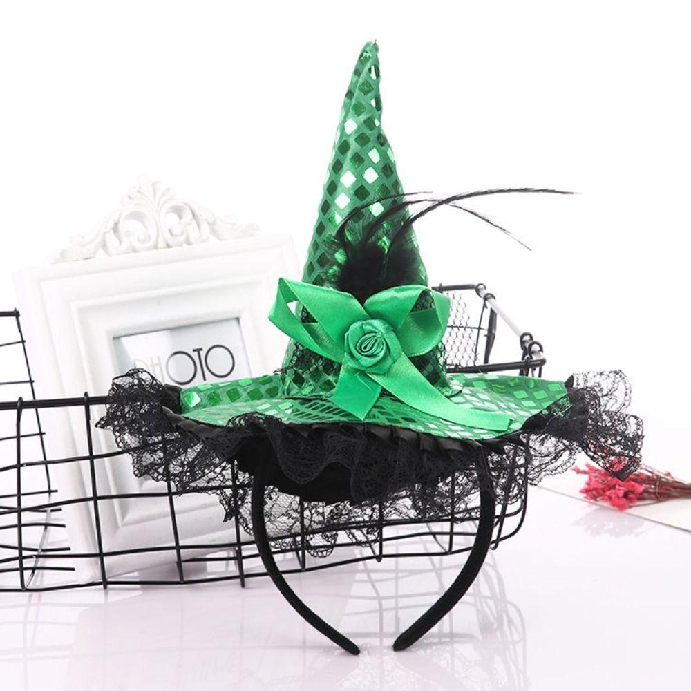 Cartoon Witch Hat Party Decorations Headband Fashion Hair Hoop Halloween