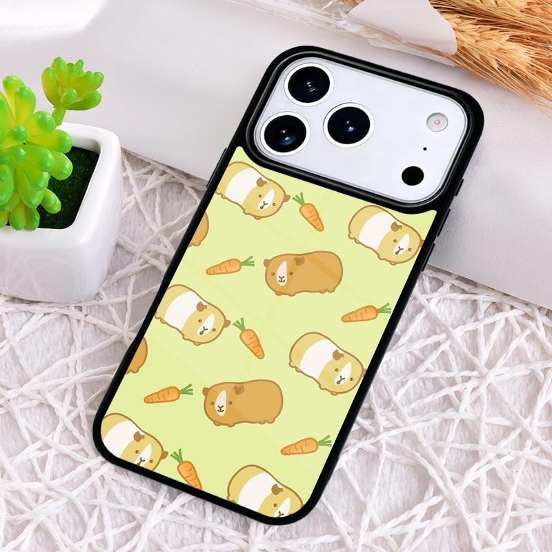 Чехол для телефона с морской свинкой и хомяком, милый, для iPhone 17 Air 16 15 11 12 14 13 Pro Max, противоударный