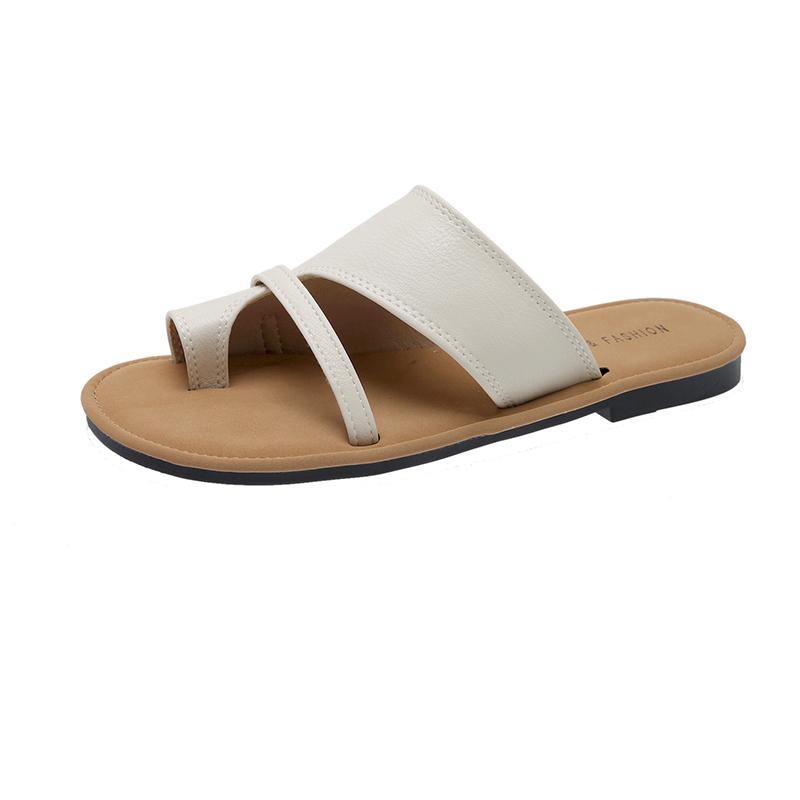 2024 Обувь для женщин Горячие продажи Низкие резиновые шлепанцы Женские тапочки Лето Женские пляжные Плоский стиль Скандал Ретро Рим