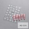 3D Embossed Bowknot Flower Nail Art Sticker Self-Adhesive Slider Nail Art  for Women Girls