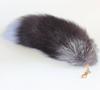 Genuine Fox Tail Fur Handbag Charm Cosplay Toy Fox Hair and Keychain Hook Ring Clip, Brown, Large