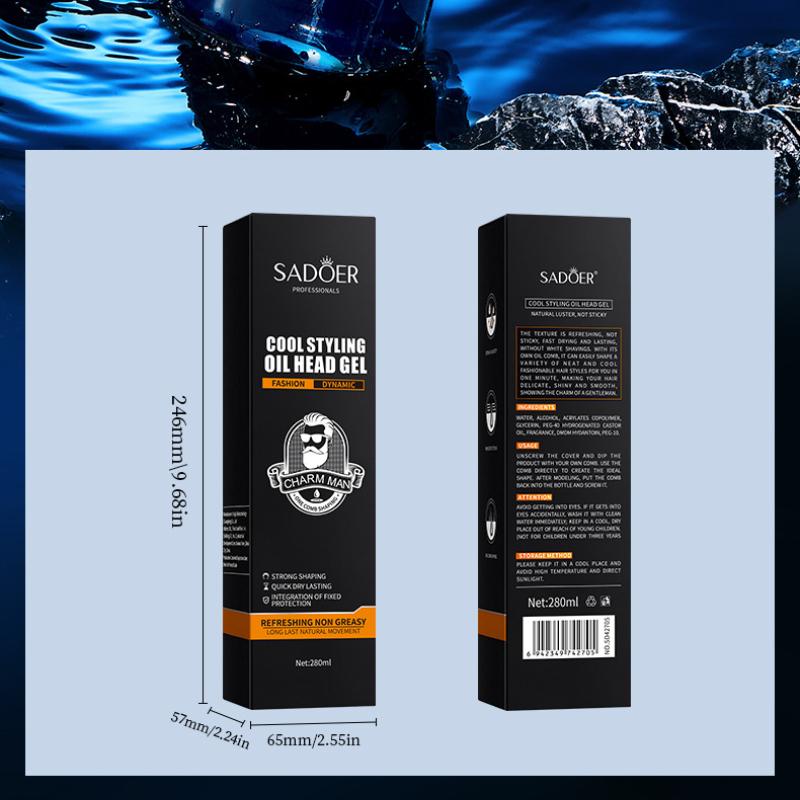 Мужское масло для укладки волос SADOER Natural Fluffy Ароматный воск для волос