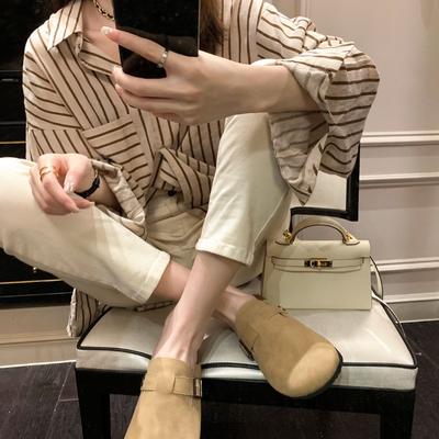 [] Степень хорошая~ женские полусандалии с ретро пряжкой и сумкой на ремне носят на улице