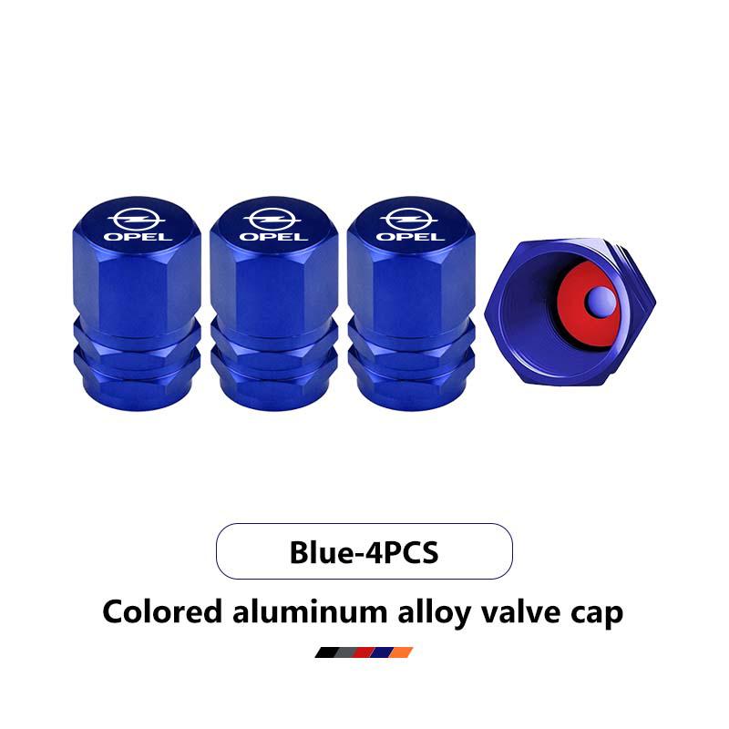 Car Logo Tire Valve Stem Caps Aluminum Alloy Wheel Dustproof Valve Stem Cover For Opel Astra H K J G Corsa E D OPC Insignia B OT4