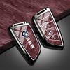 rztbk6 Zinc Alloy Car Key Shell Fob Cover Holder Shell Car sticker For BMW F20 G20 G30 X1 X3 X4 X5 G05 X6 X7 G11F15 F16 G01 G02