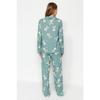 Тканый пижамный комплект с разноцветным кроликом Thmaw21pt0048