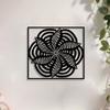 1pc Mandala Metal Wall Art Iron Statue Mural, Weather-Resistant for Living Room Garden Fence, New Year Christmas Easter Thanksgiving Home Decor